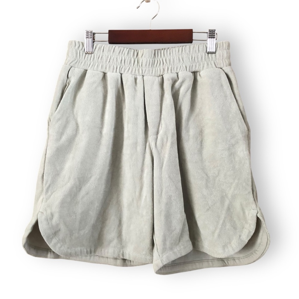 Varley Mettler Shorts Mini Terry Sage Gray NWT Size Small